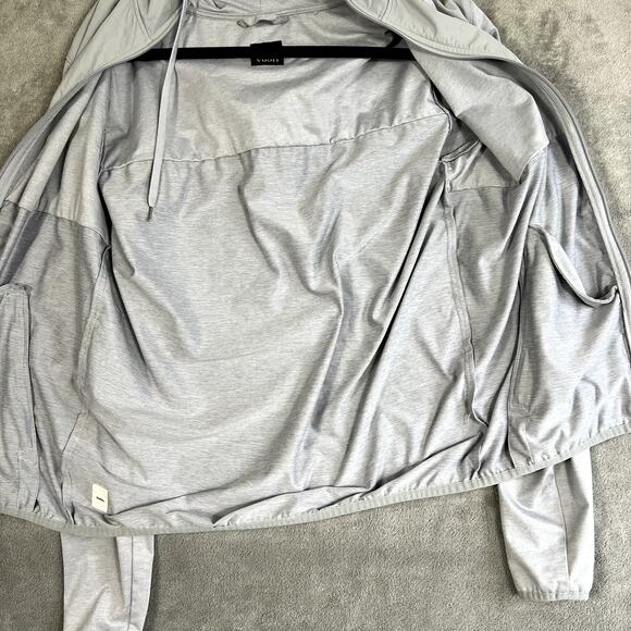 Vuori Gray Jacket Women's M Full Zip Outdoor Performance Lightweight Windbreaker - Picture 4 of 10